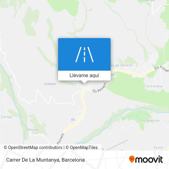 Mapa Carrer De La Muntanya