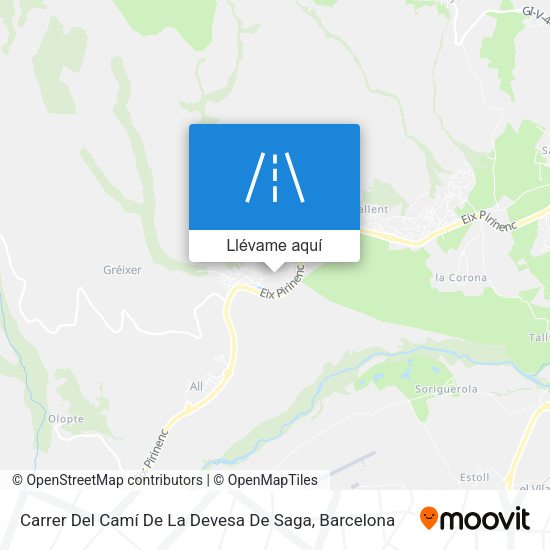 Mapa Carrer Del Camí De La Devesa De Saga