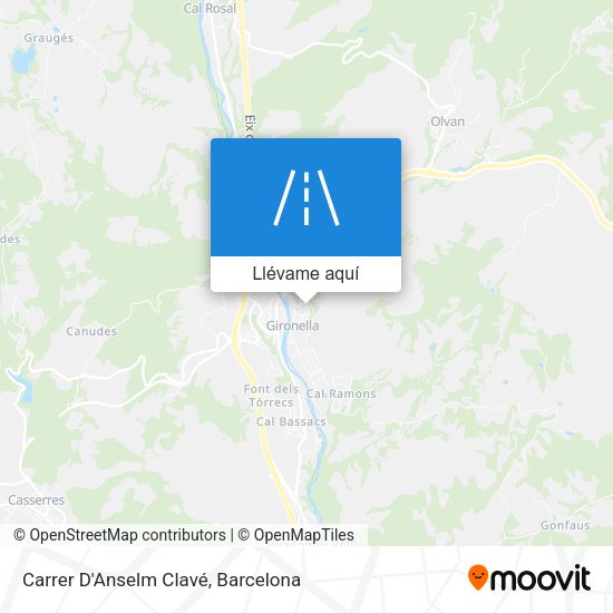 Mapa Carrer D'Anselm Clavé