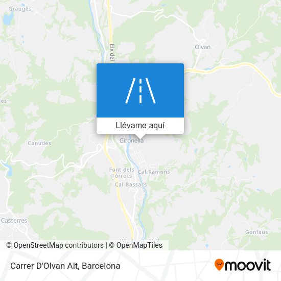 Mapa Carrer D'Olvan Alt