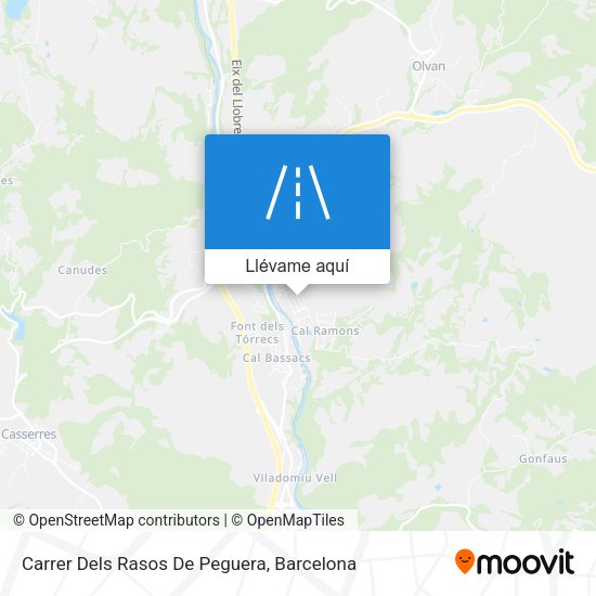Mapa Carrer Dels Rasos De Peguera