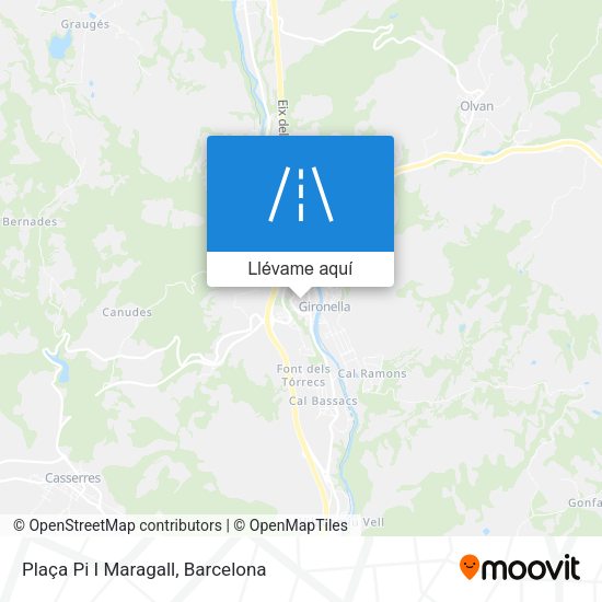 Mapa Plaça Pi I Maragall