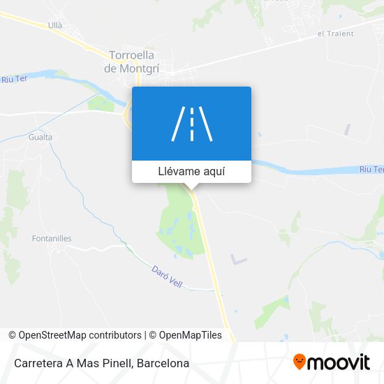 Mapa Carretera A Mas Pinell