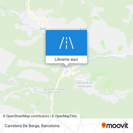 Mapa Carretera De Berga