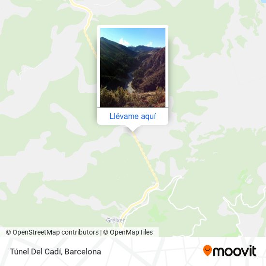 Mapa Túnel Del Cadí