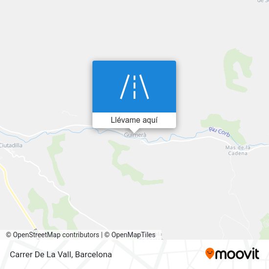 Mapa Carrer De La Vall