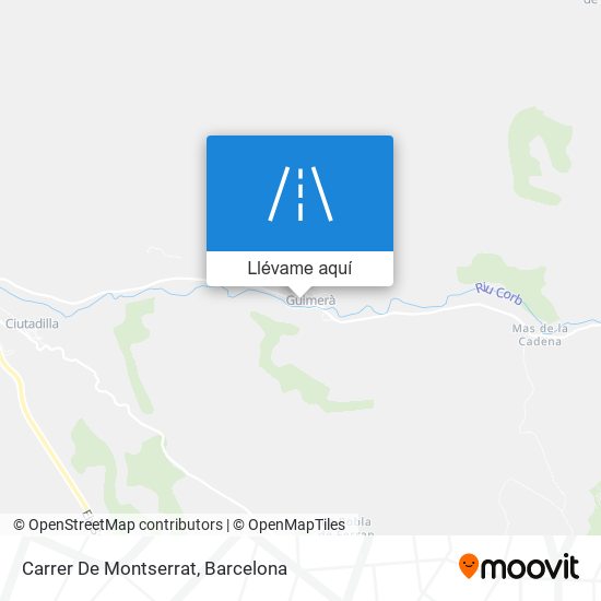 Mapa Carrer De Montserrat