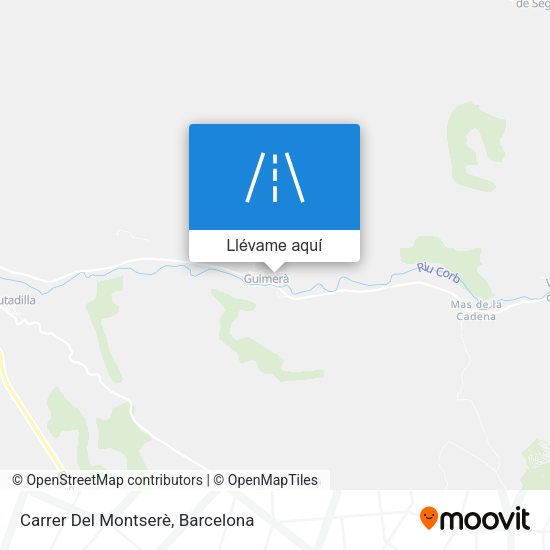 Mapa Carrer Del Montserè