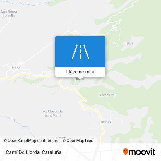 Mapa Camí De Llordà