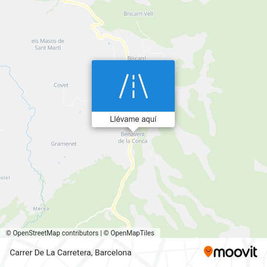 Mapa Carrer De La Carretera