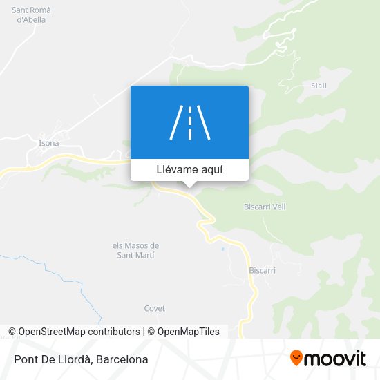 Mapa Pont De Llordà
