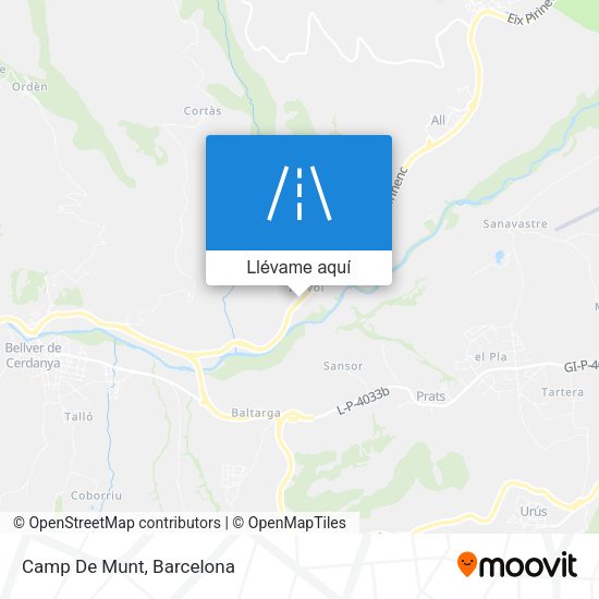 Mapa Camp De Munt
