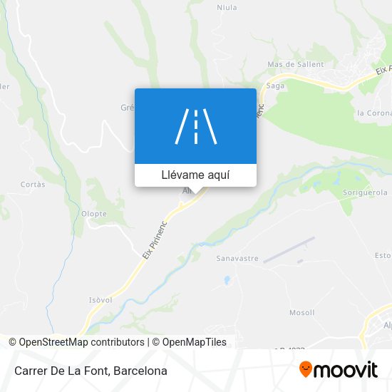 Mapa Carrer De La Font