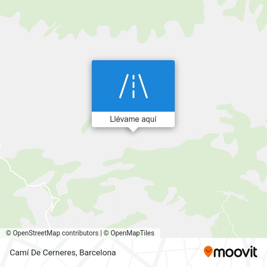 Mapa Camí De Cerneres