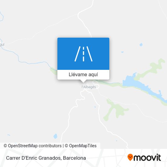 Mapa Carrer D'Enric Granados