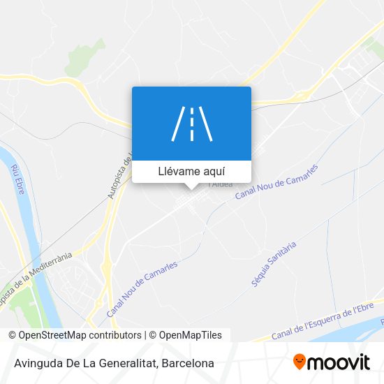 Mapa Avinguda De La Generalitat