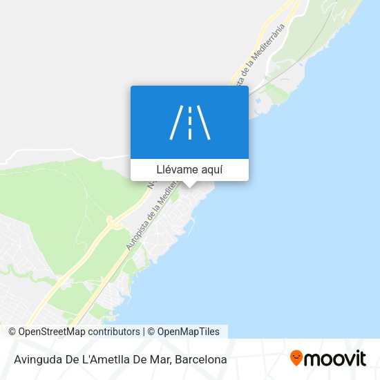 Mapa Avinguda De L'Ametlla De Mar