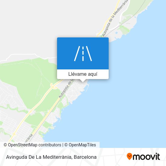 Mapa Avinguda De La Mediterrània