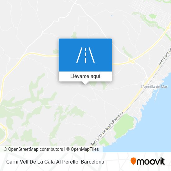 Mapa Camí Vell De La Cala Al Perelló
