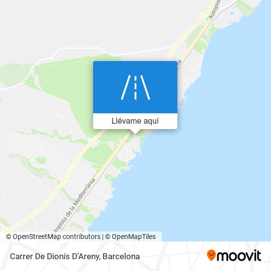 Mapa Carrer De Dionís D'Areny