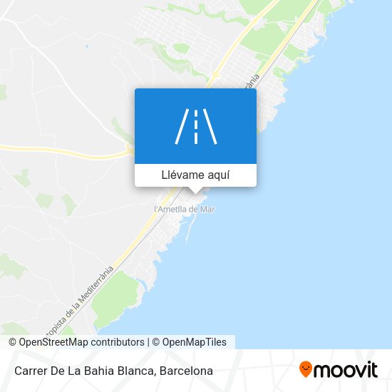 Mapa Carrer De La Bahia Blanca