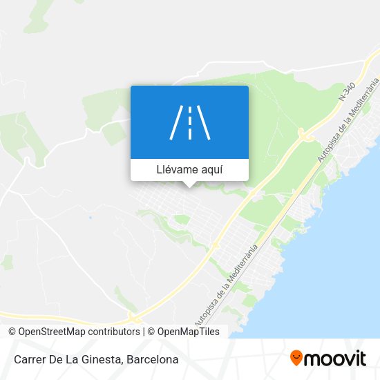 Mapa Carrer De La Ginesta