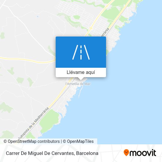 Mapa Carrer De Miguel De Cervantes