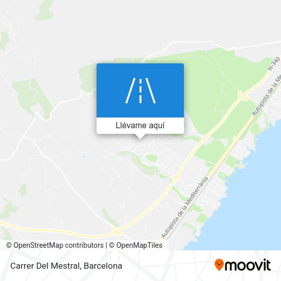Mapa Carrer Del Mestral