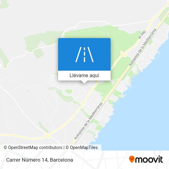 Mapa Carrer Número 14