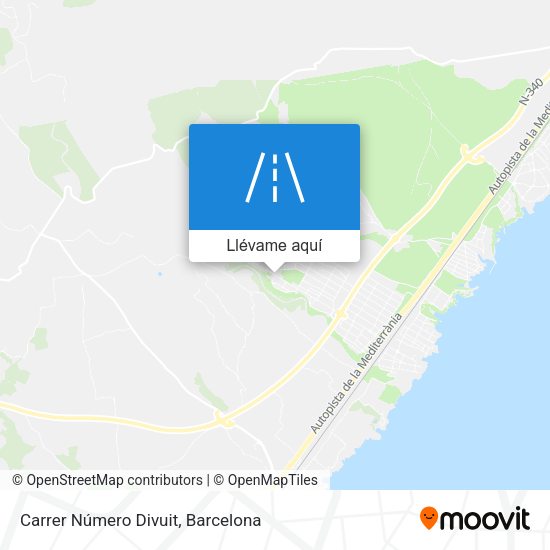 Mapa Carrer Número Divuit