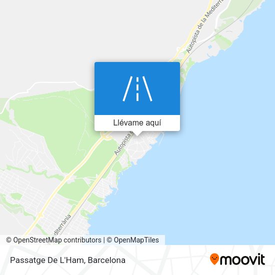 Mapa Passatge De L'Ham