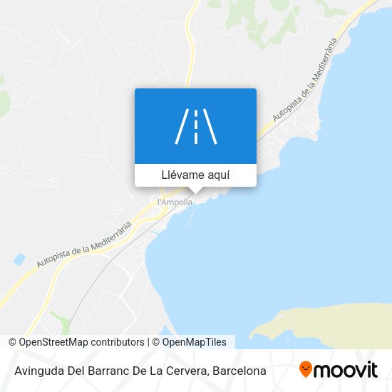 Mapa Avinguda Del Barranc De La Cervera