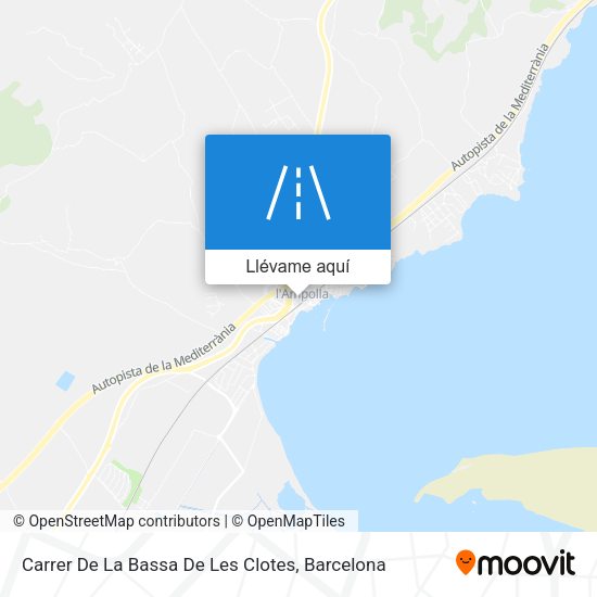 Mapa Carrer De La Bassa De Les Clotes