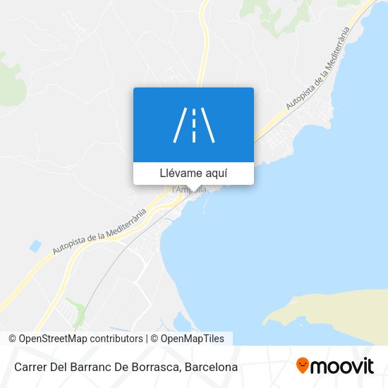Mapa Carrer Del Barranc De Borrasca