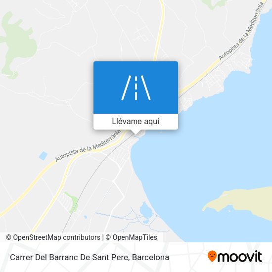 Mapa Carrer Del Barranc De Sant Pere