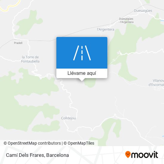 Mapa Camí Dels Frares