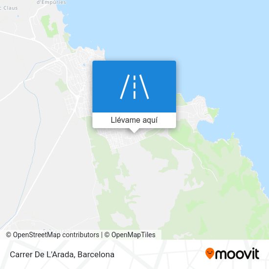 Mapa Carrer De L'Arada