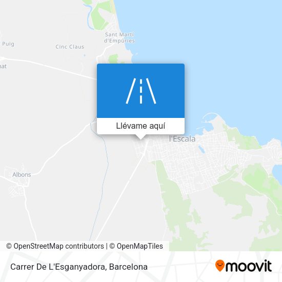 Mapa Carrer De L'Esganyadora
