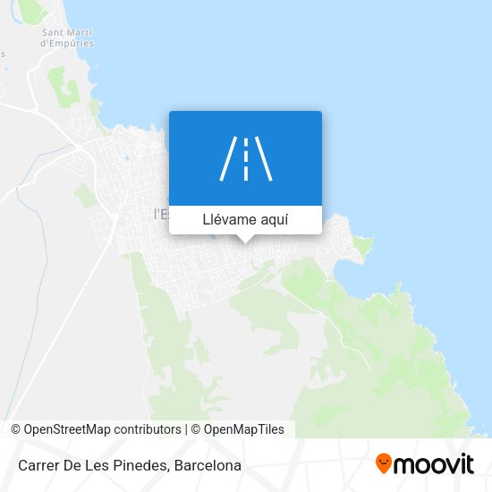 Mapa Carrer De Les Pinedes