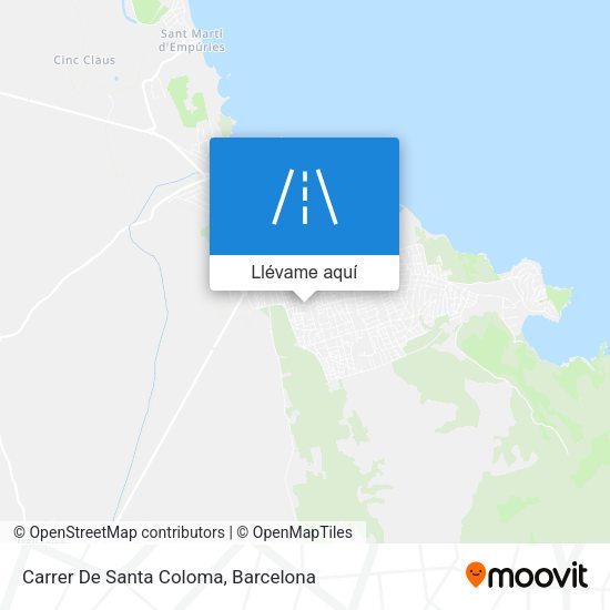 Mapa Carrer De Santa Coloma