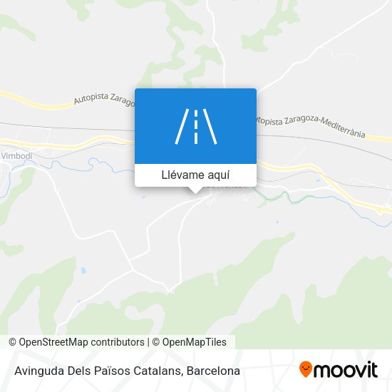 Mapa Avinguda Dels Països Catalans