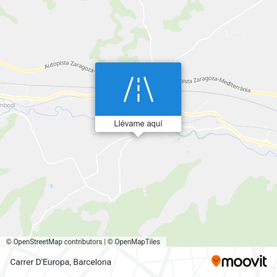 Mapa Carrer D'Europa