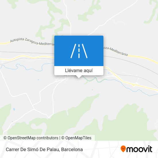 Mapa Carrer De Simó De Palau