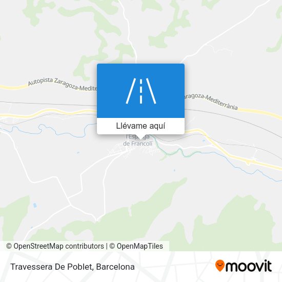 Mapa Travessera De Poblet