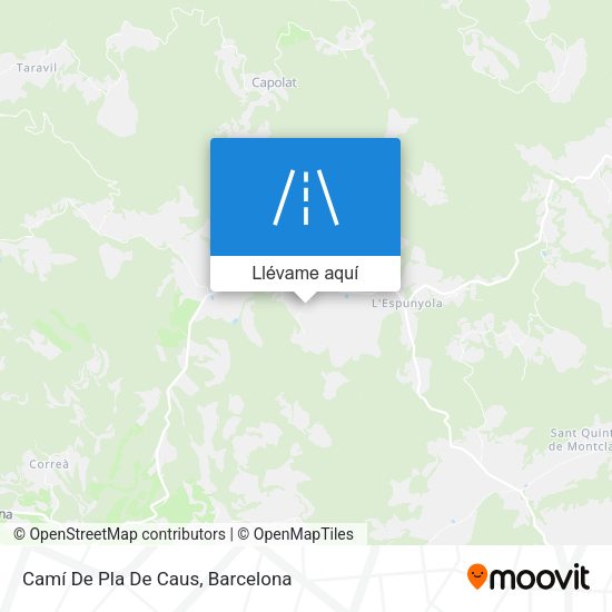 Mapa Camí De Pla De Caus