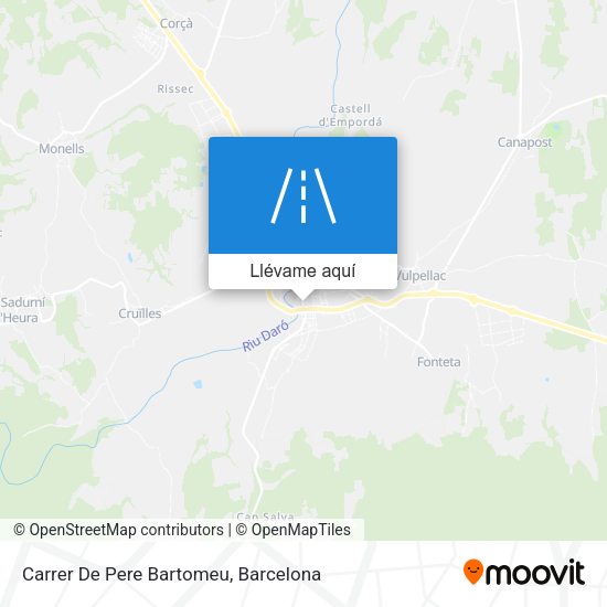 Mapa Carrer De Pere Bartomeu