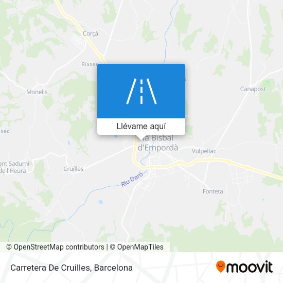 Mapa Carretera De Cruilles