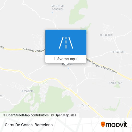 Mapa Camí De Gosch