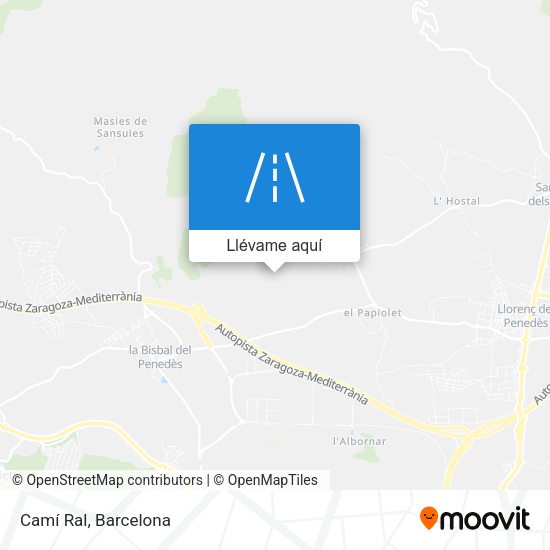 Mapa Camí Ral