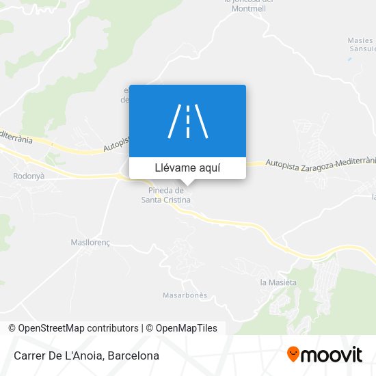 Mapa Carrer De L'Anoia